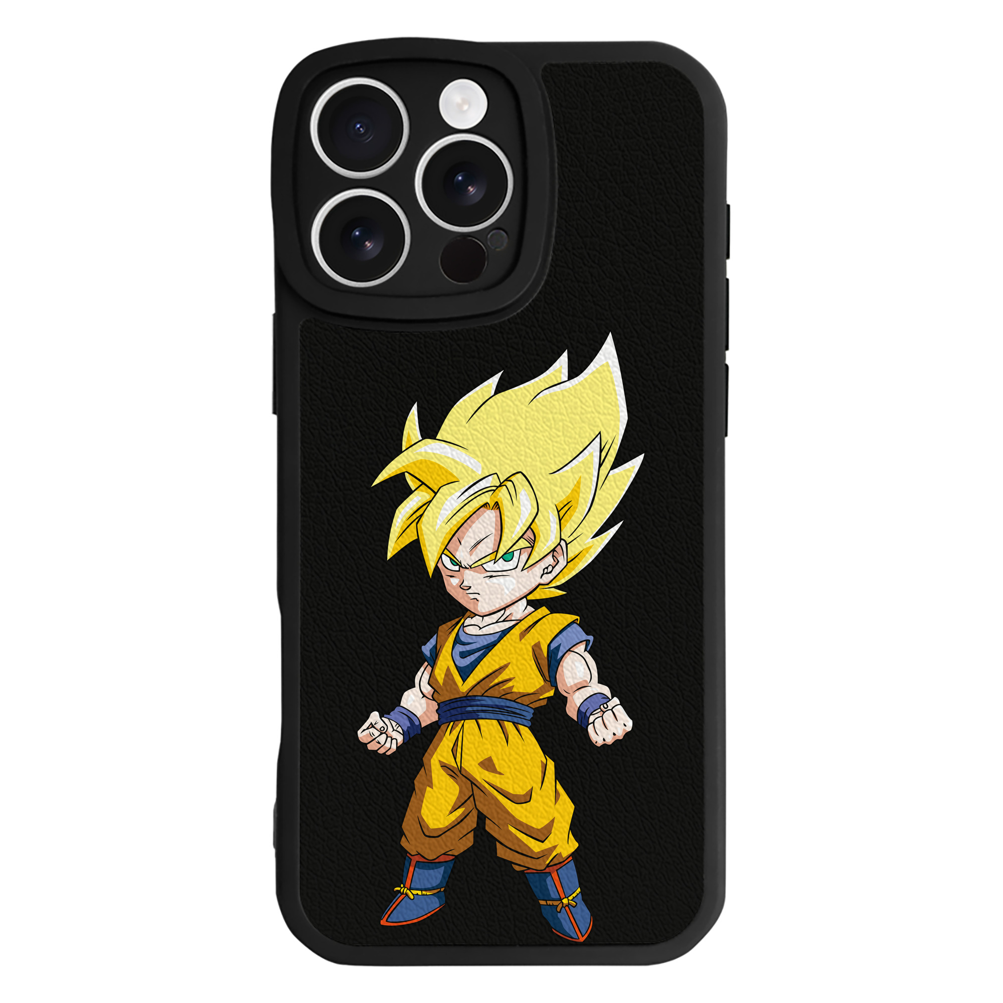 （画像用） ドラゴンボール 孫悟空（そん ごくう）Son Goku カカロット DRAGON BALL Kakarotto 【iPhone 16シリーズ対応】シリコンスマホケース（レザー調） 材質：シリコン